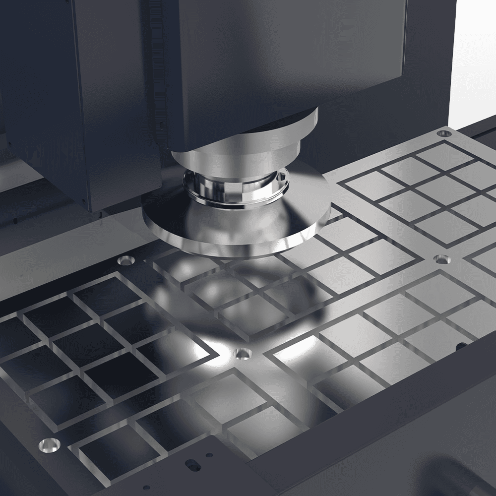 Rigid box-way construction in the Z-axis